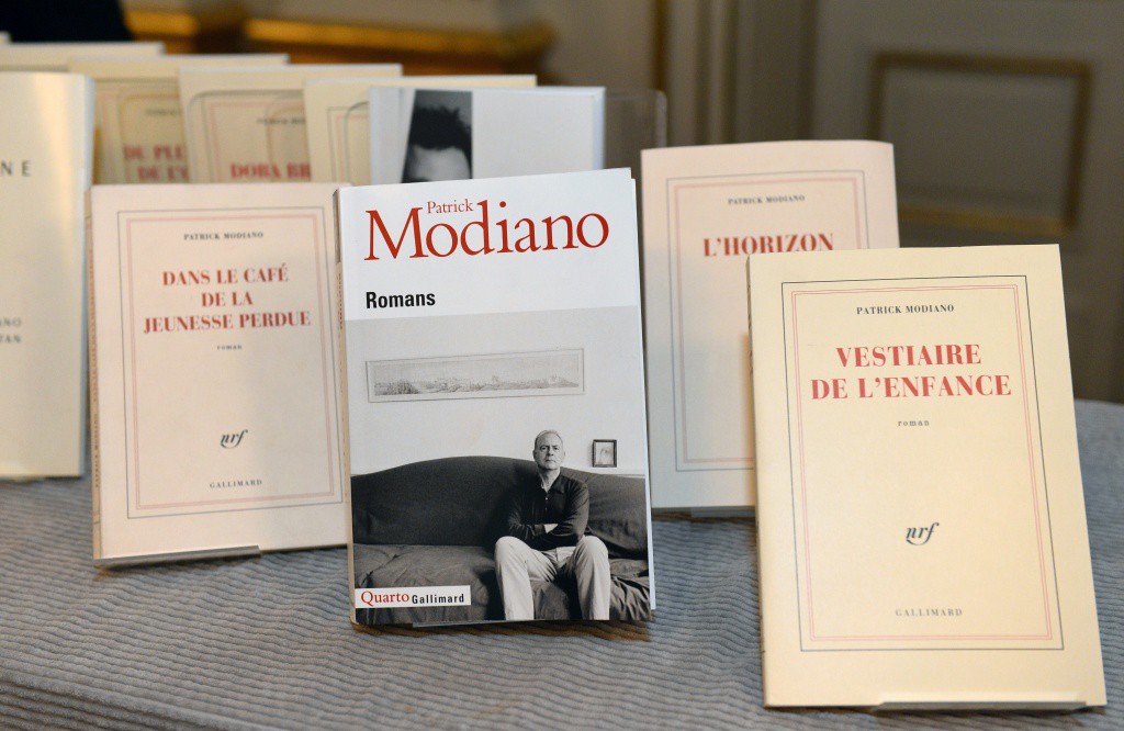 Books by Patrick Modiano of France are on display after he was announced as the winner of the 2014 Nobel Prize in Literature on October 9, 2014 at the Royal Swedish Academy in Stockholm, Sweden. The prize was awarded for "The Art of Memory" with which he has evoked the most ungraspable human destinies and uncovered the life-world of the occupation," the Swedish Academy said. AFP PHOTO / JONATHAN NACKSTRAND (Photo credit should read JONATHAN NACKSTRAND/AFP/Getty Images)