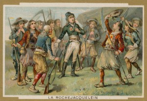 Henri de la Rochejacquelein addressing his soldiers, Vendee Revolt, French Revolution