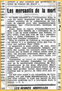 Figure 6 L’Intransigeant, 2 septembre 1919 @ vlecalvez.free.fr/hommes28eRI_Choquin